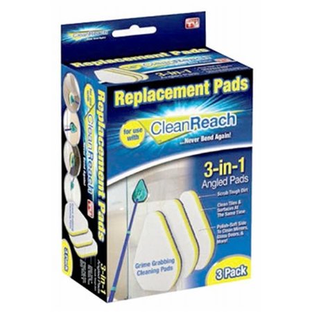 TRISALES MARKETING Trisales Marketing 239725 Clean Reach Touch Free Cleaning Replacement Pads; Pack of 3 239725